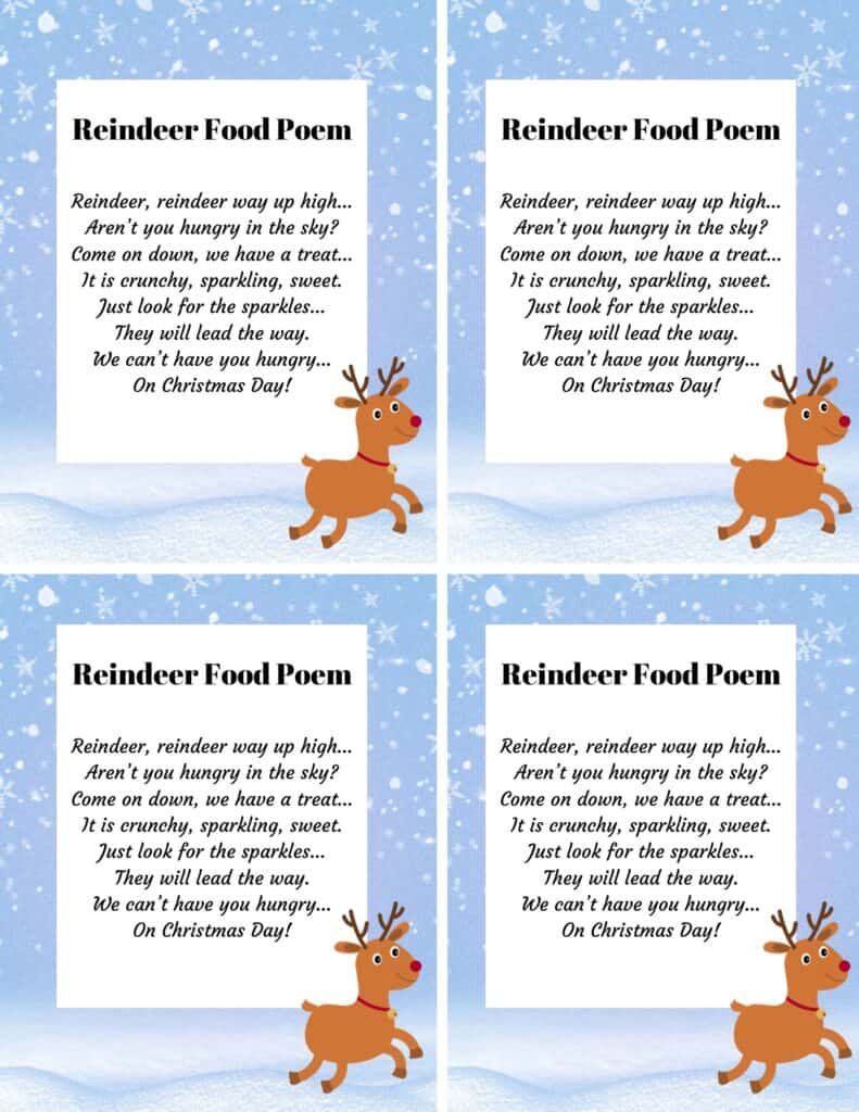 sparkling magical reindeer food recipe: rudolph's secret